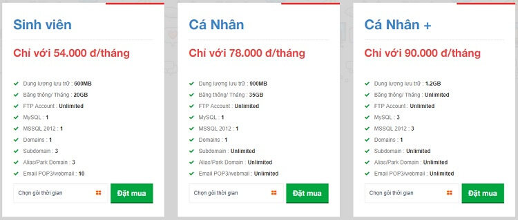 Dịch vụ hosting trong nước nhìn qua tưởng rẻ nhưng bị giới hạn rất nhiều thứ (Dung lượng, băng thông...)