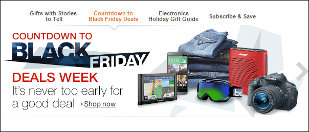 Amazon Black Friday Deals Week là địa chỉ đầu tiên nên xem