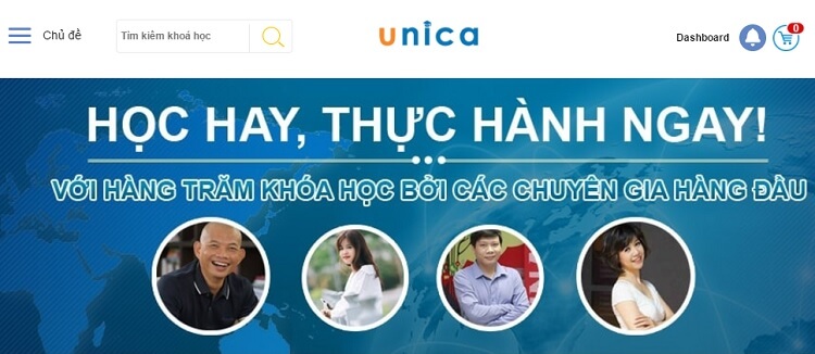 Nền tảng học trực tuyến Unica