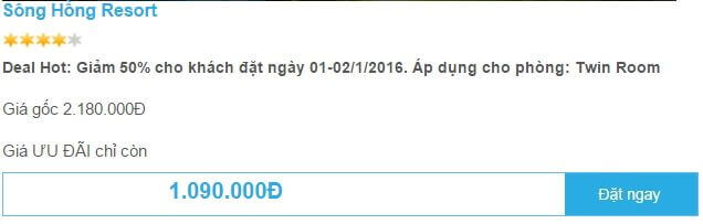 Mytour lừa đảo đẩy giá phòng niêm yết lên. Đây là mức giá khi đặt phòng qua Mytour