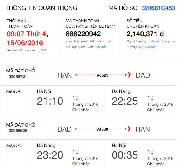 Giá đặt vé trên Atadi.vn thấp hơn giá trên Vietjet Air