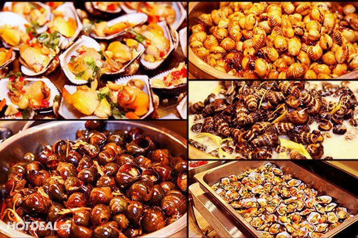 Buffet Đệ Nhất có nhiều món Hải sản