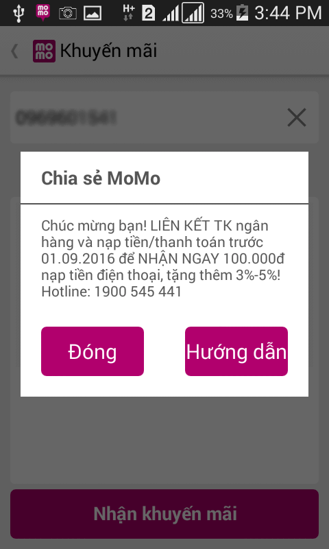 Momo khuyến mãi tặng 100.000đ