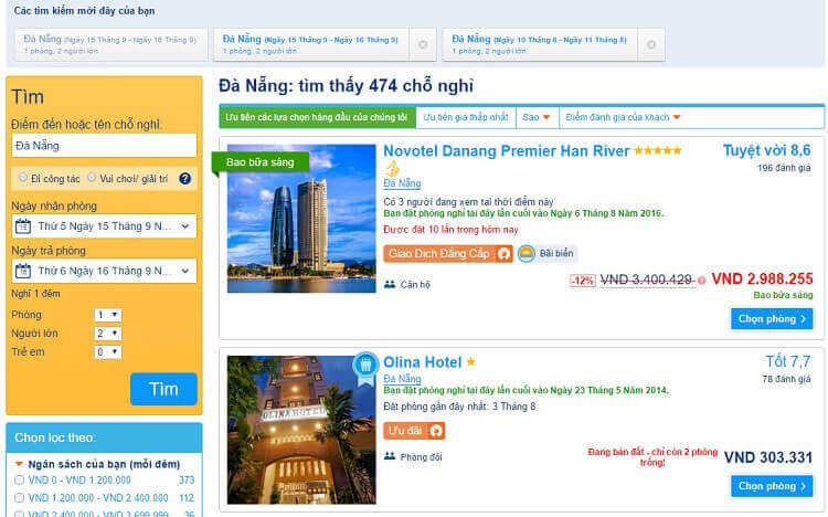 Khách sạn ở Booking.com