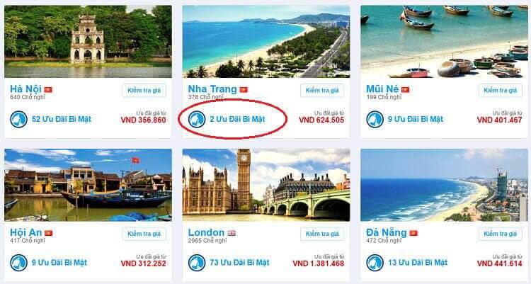 Khách sạn giảm giá ở Booking.com