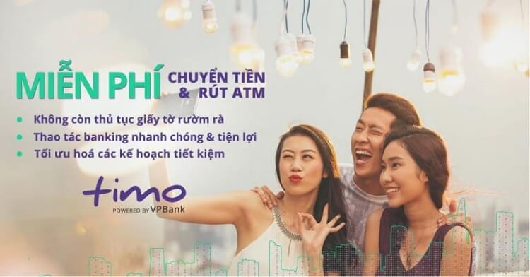 Miễn phí mở thẻ ATM Timo