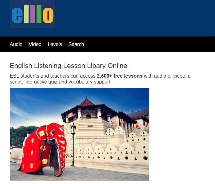 Hãy học nghe với Elllo English