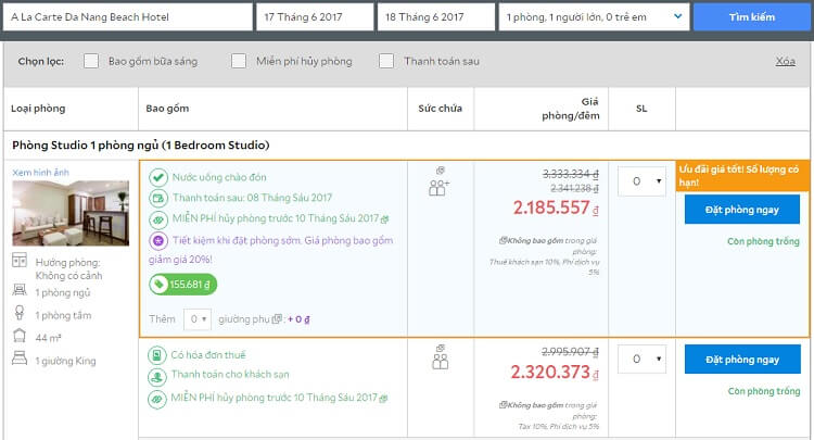 Chú ý chính sách hủy đặt phòng trên Agoda