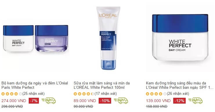 Mỹ phẩm Loreal Paris ở Lazada