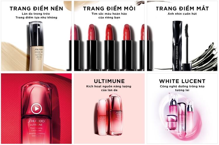 Mỹ phẩm Shiseido ở Lazada