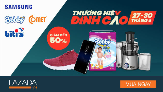 Khuyến mãi Thương hiệu đỉnh cao Lazada