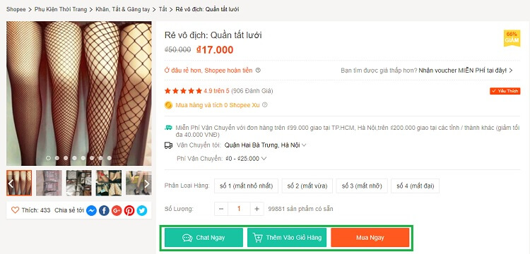 Các bước mua hàng trên Shopee