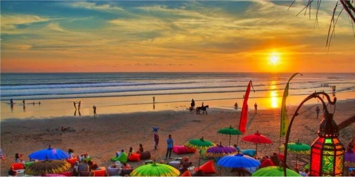 Hoàng hôn trên biển Ấn Độ Dương @Seminyak Bali