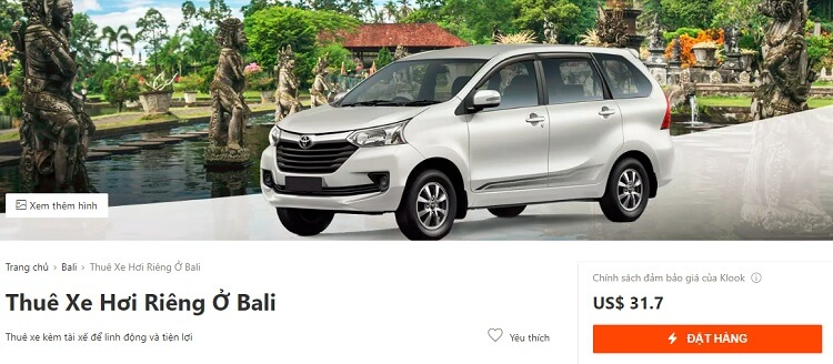 Nên thuê xe theo ngày khi đi du lịch Bali