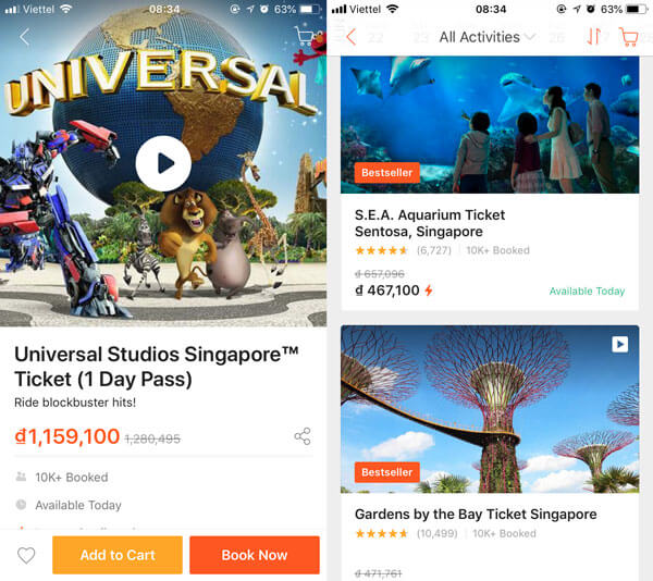 Mua vé Universal Singapore giá rẻ Online tại Klook