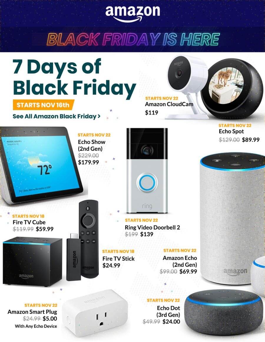 Hàng công nghệ giảm giá Black Friday 2020 tại Amazon