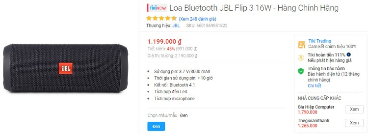 Loa Bluetooth này là sản phẩm không sale