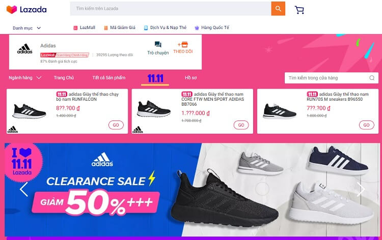 lazada mall adidas