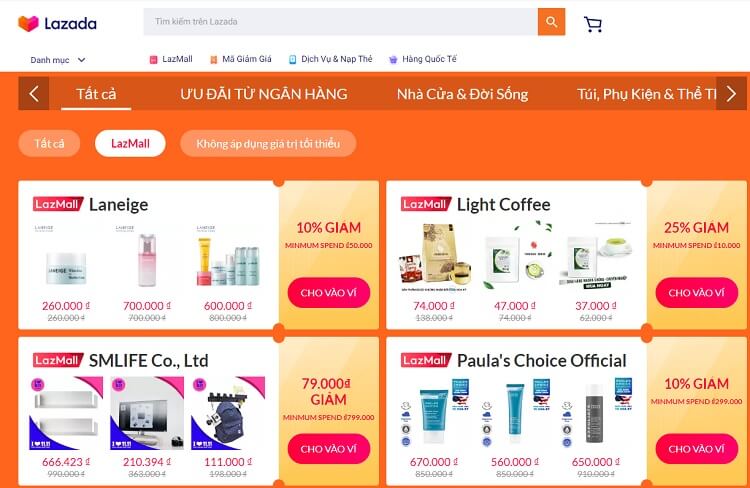 Mã giảm giá Lazada khuyến mãi Tháng 5/2023